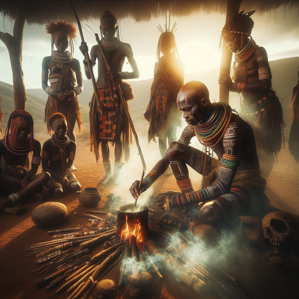 Traditional African Mask from the Bamileke People