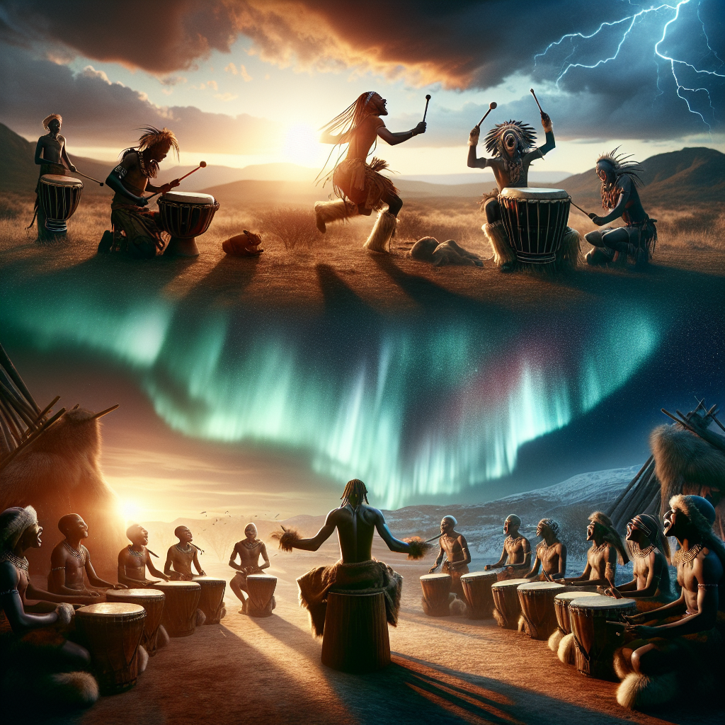 A vibrant tribal festival showcasing traditional ceremonies