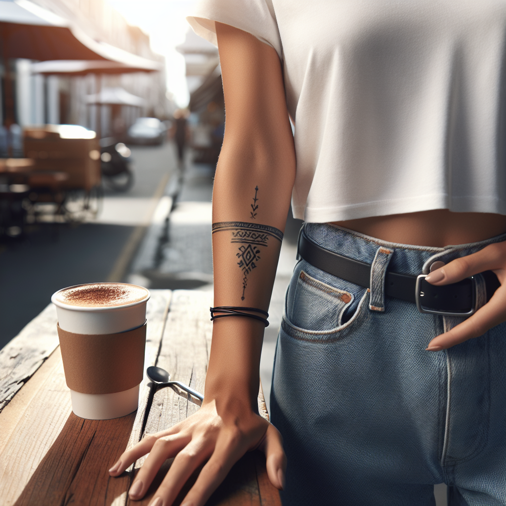 Examples of small tribal tattoos showcasing different designs