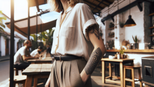 Geometric Tribal Tattoos for Forearm: Clean Lines and Bold Statements