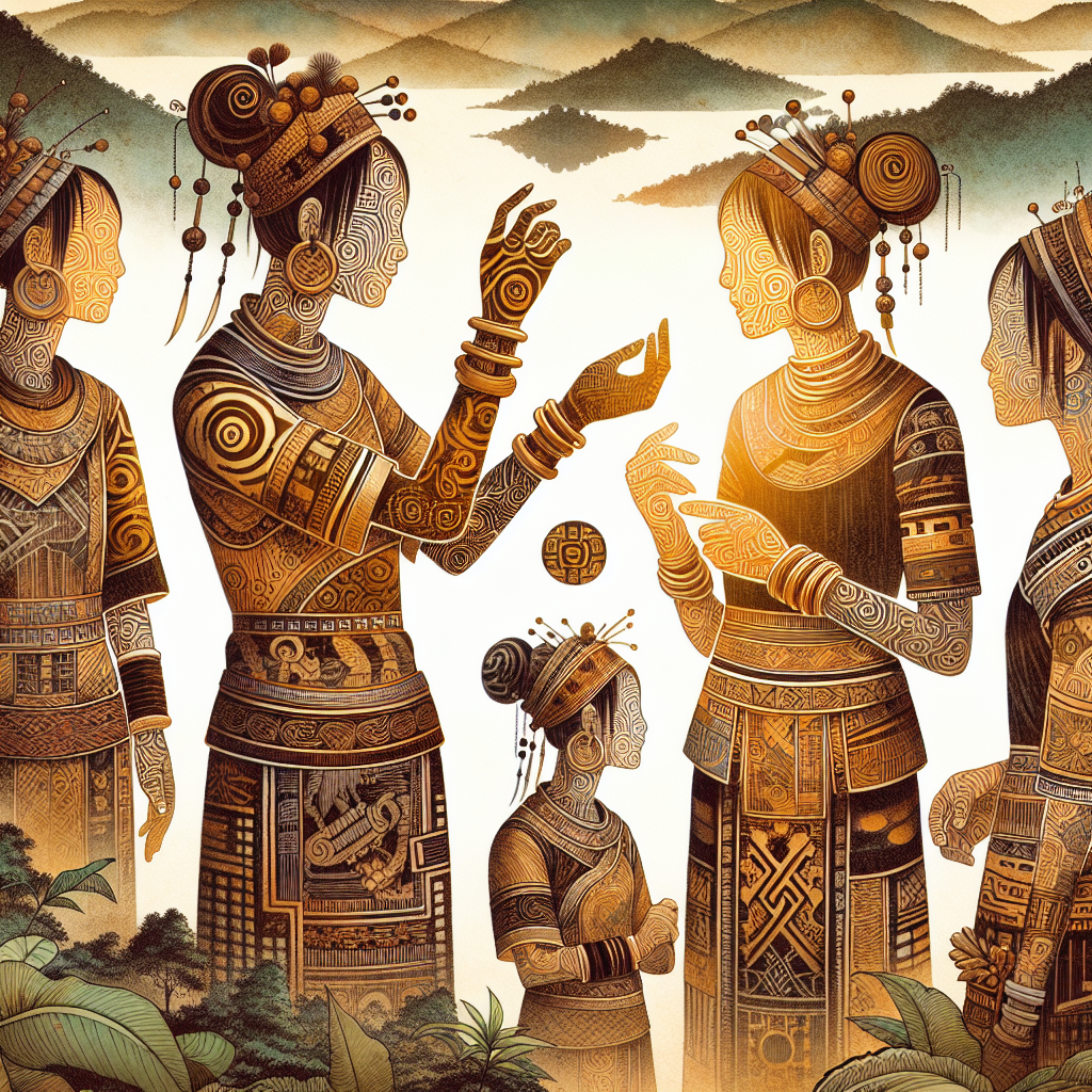 example of Miao tribal tattoos