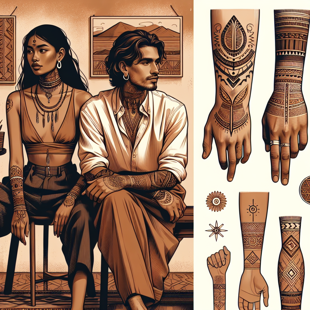 An example of intricate Polynesian tattoo patterns