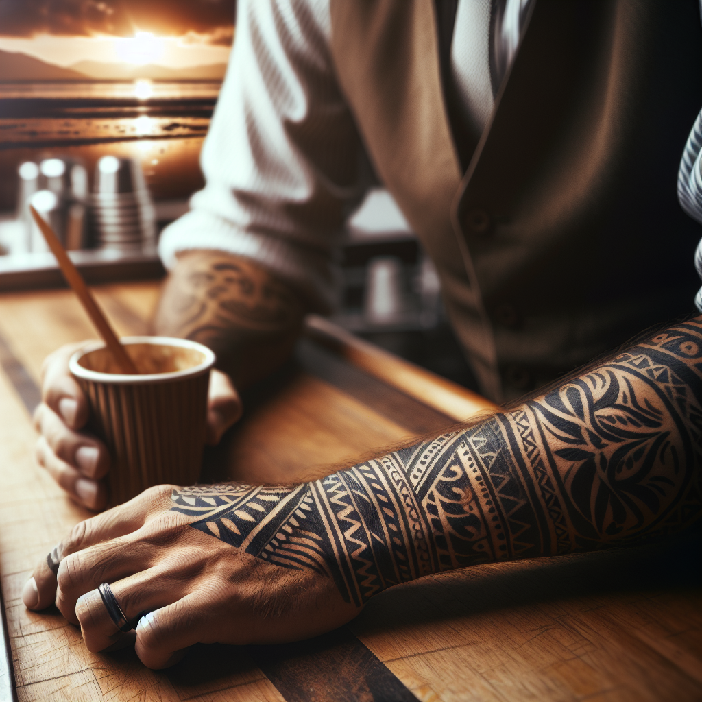 Maasai warrior adorned with tribal body paint