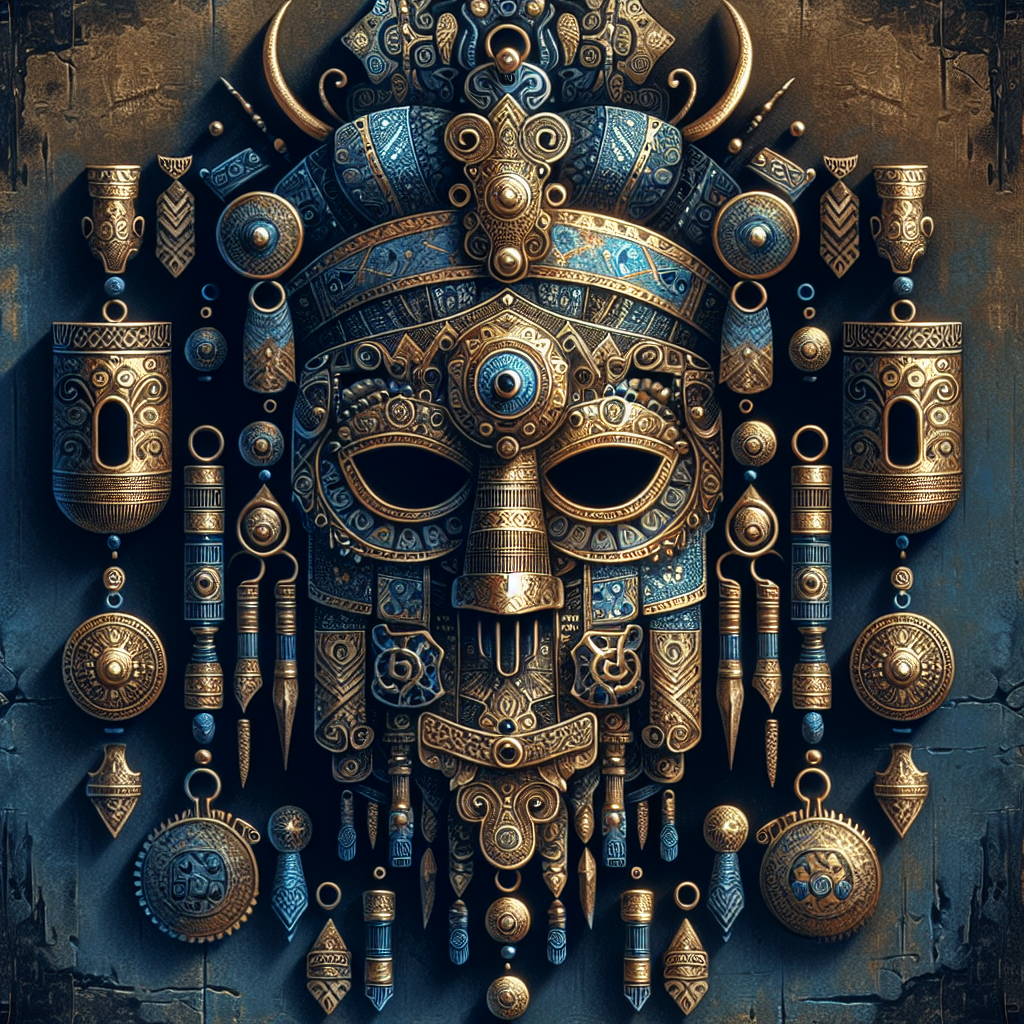 Golden Thracian artifacts displayed in a museum