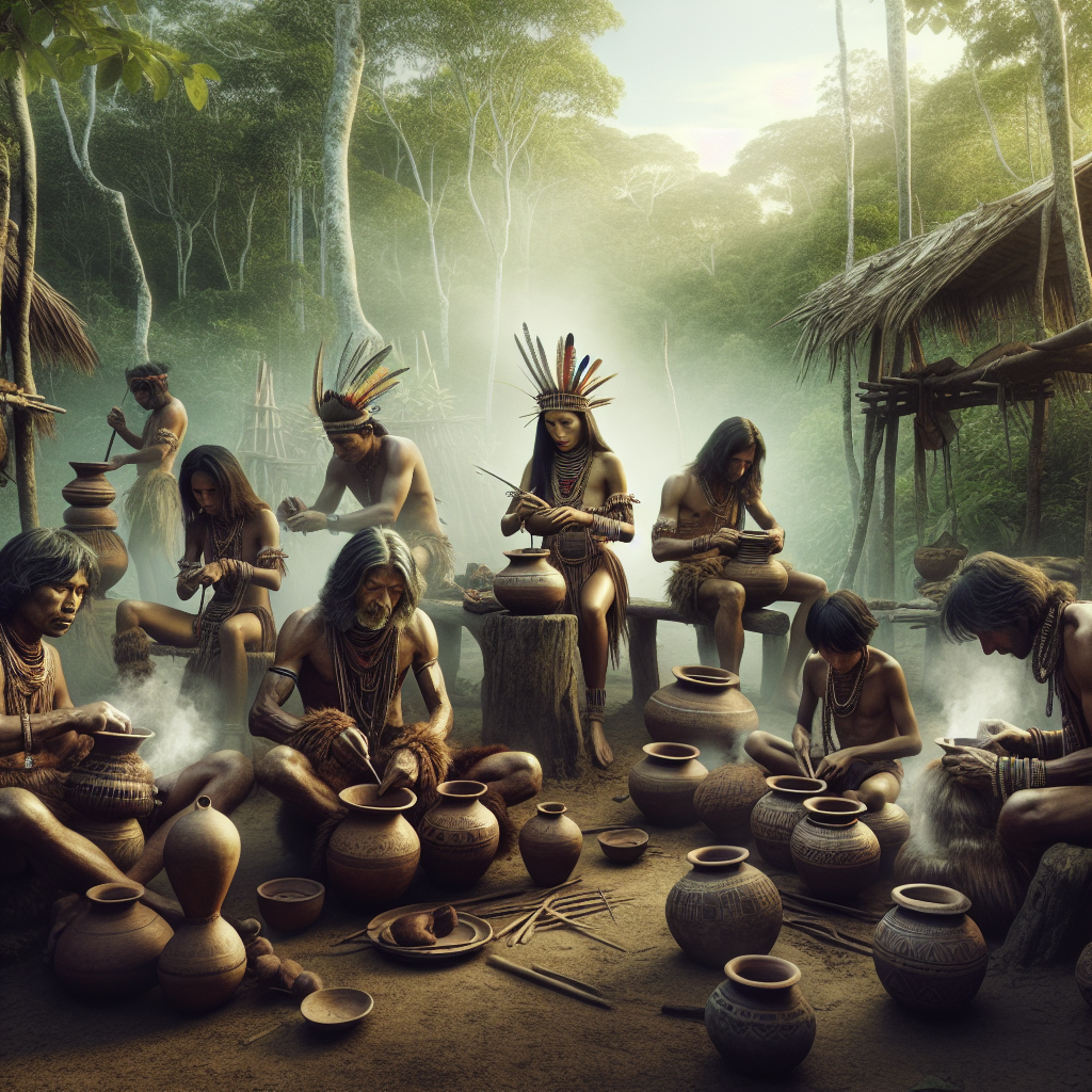 Indigenous community in the Amazon
