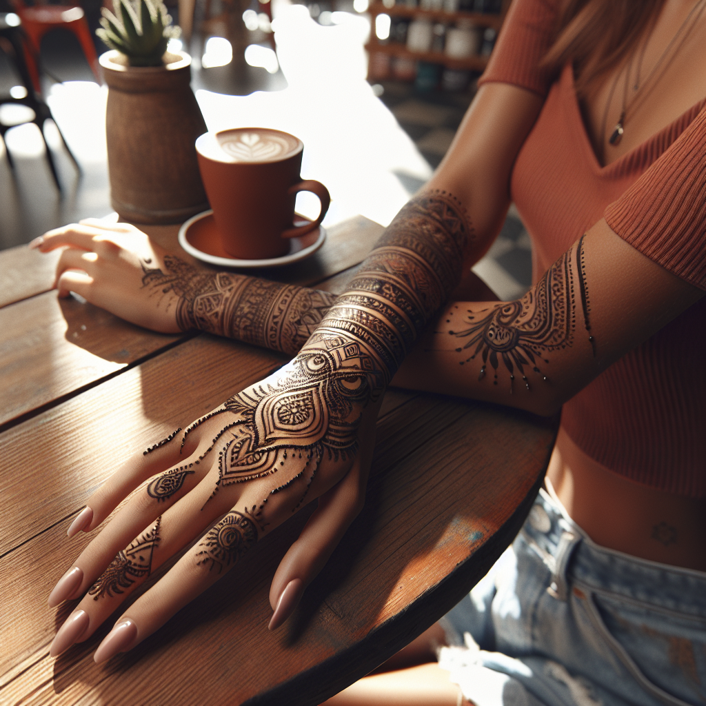 tribal arm henna designs