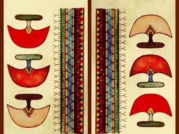 Traditional Inuit geometric patterns inspiring Zacharias Kunuk's Indigenous cinema aesthetic