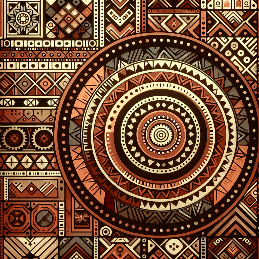 Amazigh-inspired modern textile design