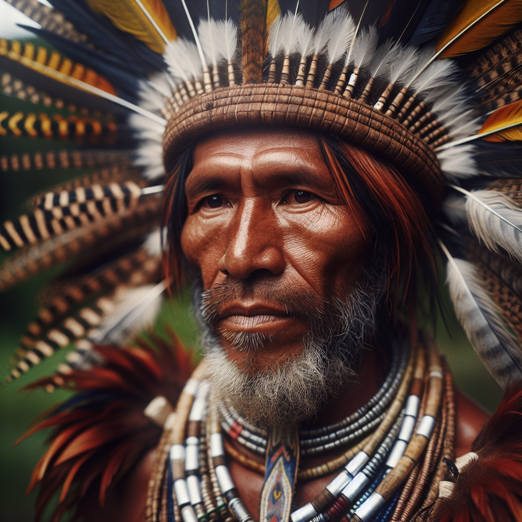 Kayapo feather crown adornment