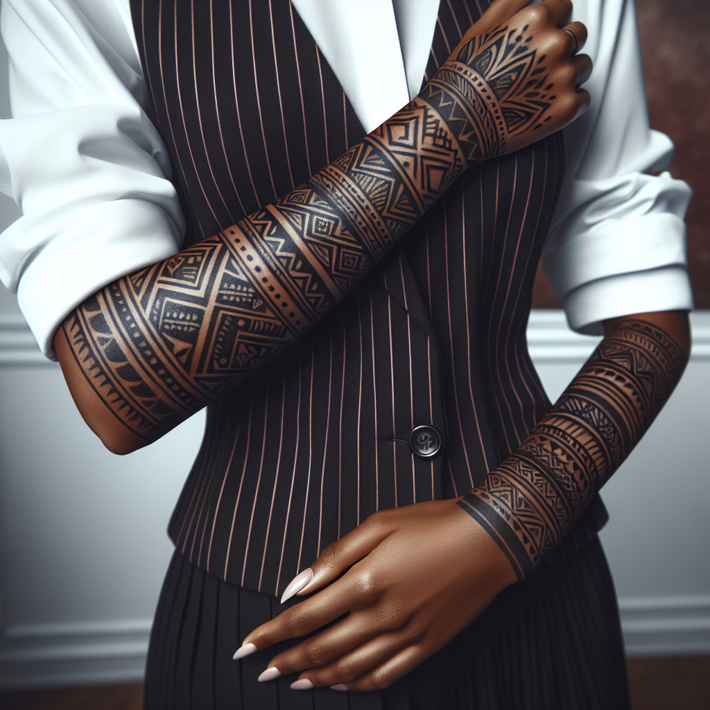 A stunning tribal tattoo design showcasing cultural significance