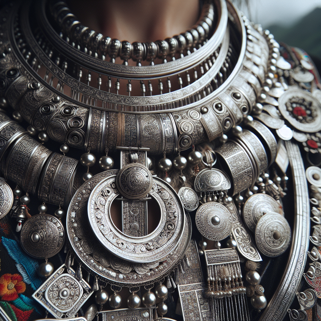 Traditional Miao embroidery with intricate patterns and colors