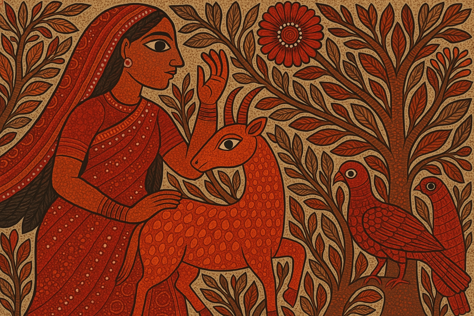 Colors with Spiritual Significance in Gond Art — tribal art