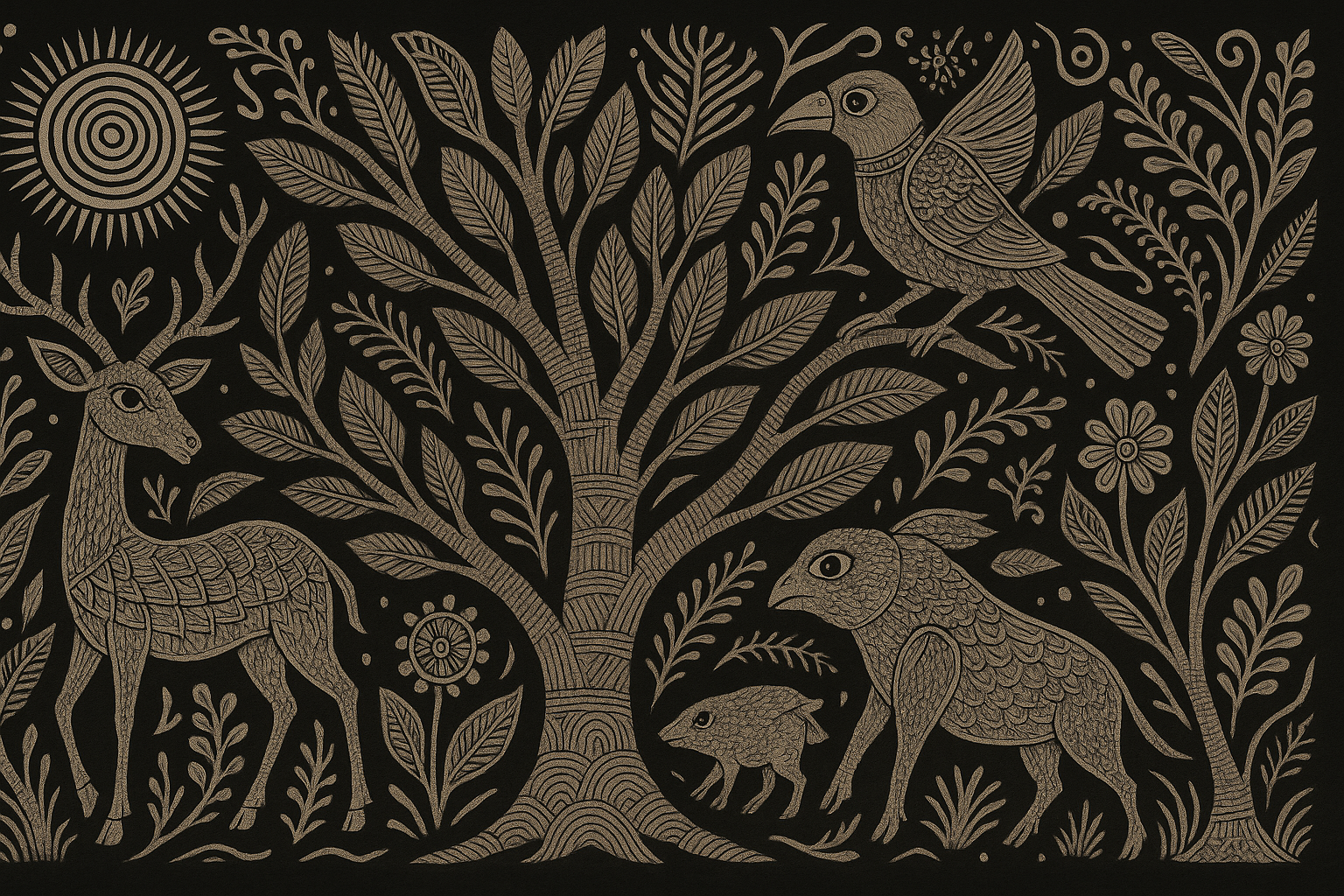 Gond Art: Nature's Palette in Vibrant Colors — tribal art