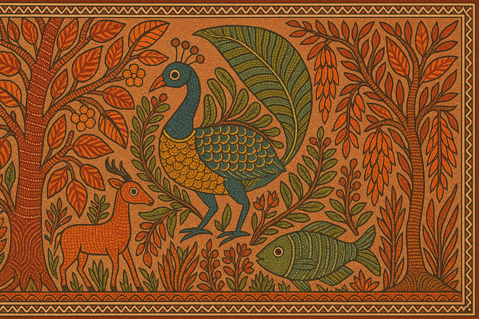 Gond Art: Nature's Palette in Vibrant Colors — tribal art