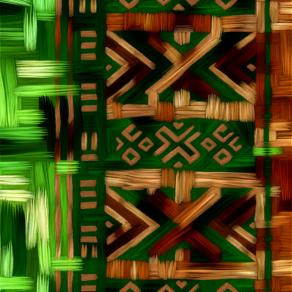 Kuba cloth showcasing intricate geometric patterns