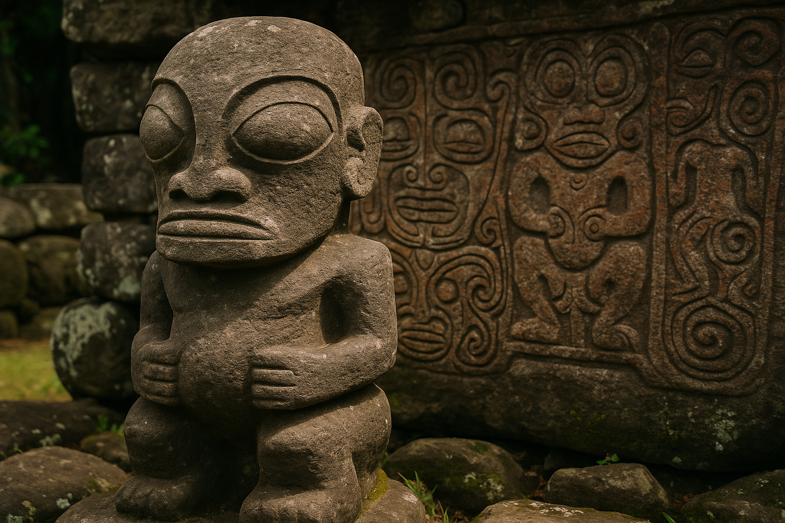 Wisdom Carved in Stone: Tiki Sculptures' Meaning — tribal art